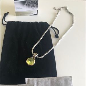 JOHN MEDEIROS PERIDOT PENDANT W/ CHAIN , RETIRED!